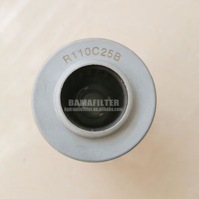 Video-Ausgangs-Inspektion Maschinenölfilter R110C25B für Hydrauliköl Rückkehrfilterelement